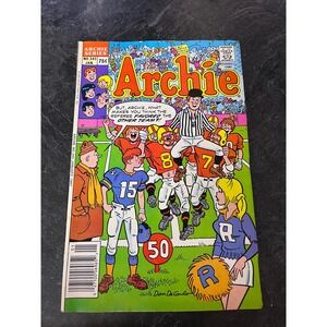 Archie Comic Series No 345‎ January 1987 Football Cover Original